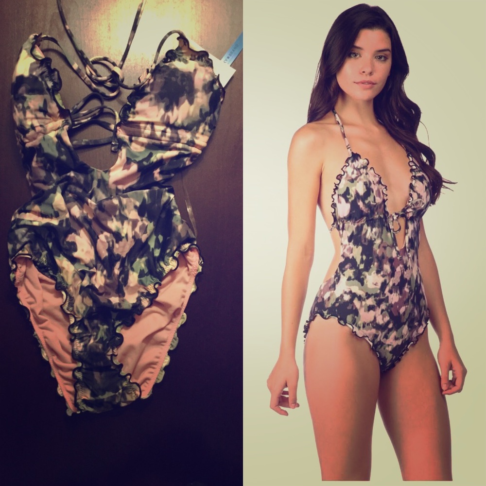 Lucky Brand Smokescreen One Piece XSmall